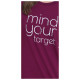 Target Γυναικεία κοντομάνικη μπλούζα Long T-Shirt Single Jersey "Mind"
